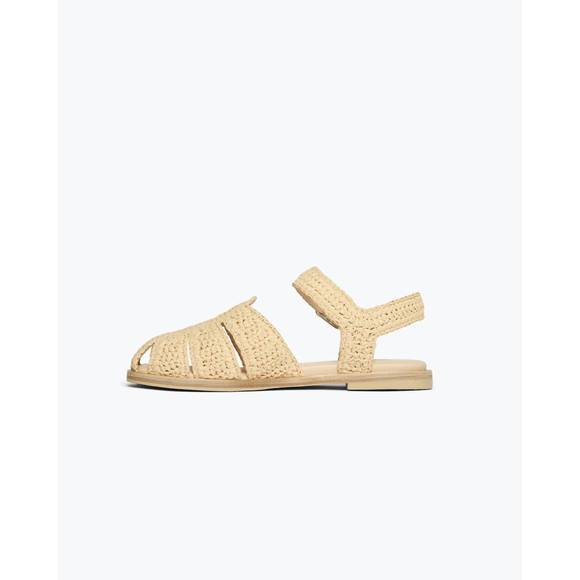 NEW FREDA SALVADOR women's sera fisherman sandal in natural raffia - Picture 4 of 6